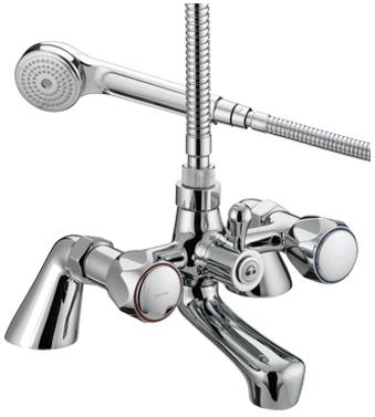 Bristan Value Club Pillar Bath Shower Mixer - VAC PBSM C MT - VACPBSMCMT